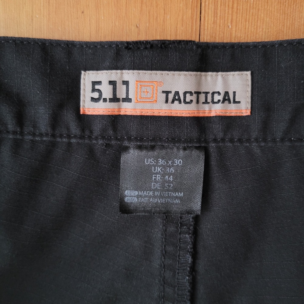 5.11 tactical mens 36 X 30‎ cargo pants black carpenter utility gorpcore goth - Picture 9 of 15